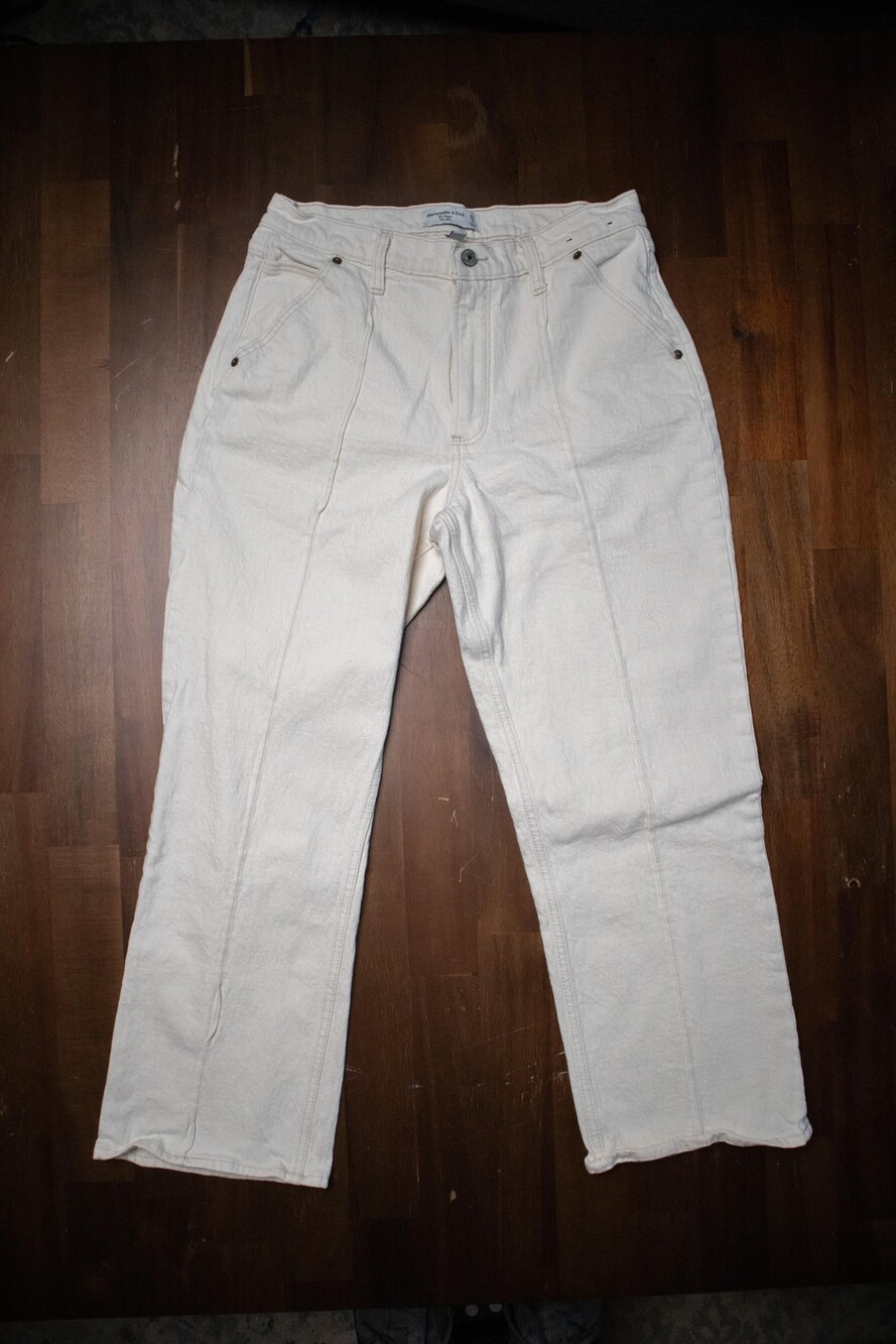 Abercrombie & Fitch Jeans Womens 28 6S The Baggy Mid Rise Curve Love Wide Leg